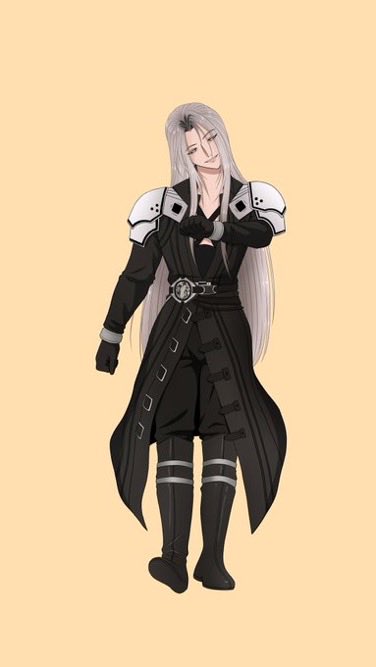 Ryyaann8's tweet image. Sephiroth on his way to mentally torture Cloud for the 7th time today:

Art by @larazeesh 
Give them a follow.