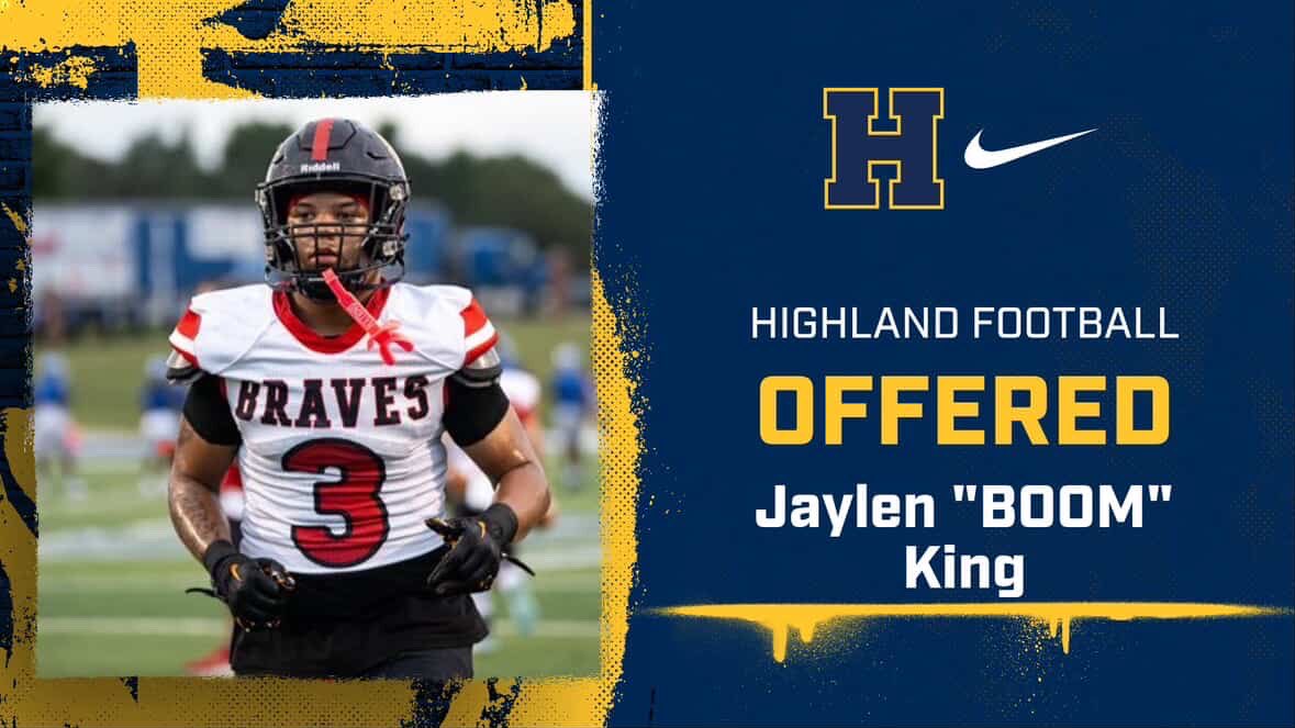 Blessed to receive an offer from Highland <a href="/georgiadeac10/">Coach KP</a> <a href="/coachjchastain/">Coach J. Chastain</a> <a href="/RecruitGeorgia/">Recruit Georgia</a> <a href="/247recruiting/">247Sports Recruiting</a>