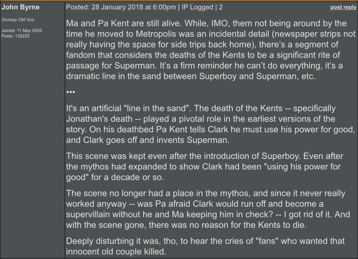He didn’t think Pa’s telling Clark to use his powers for good on his deathbed was necessary, and without that, there was no need to kill them.