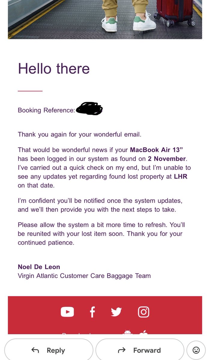 ParisLasek's tweet image. Imagine losing your MacBook on a @VirginAtlantic flight, watching it ping from @HeathrowAirport Terminal for days, listed as found on Heathrow’s site, and still being told it’s not in the system. I’m a full-time student with all my coursework and software on it. What a let down