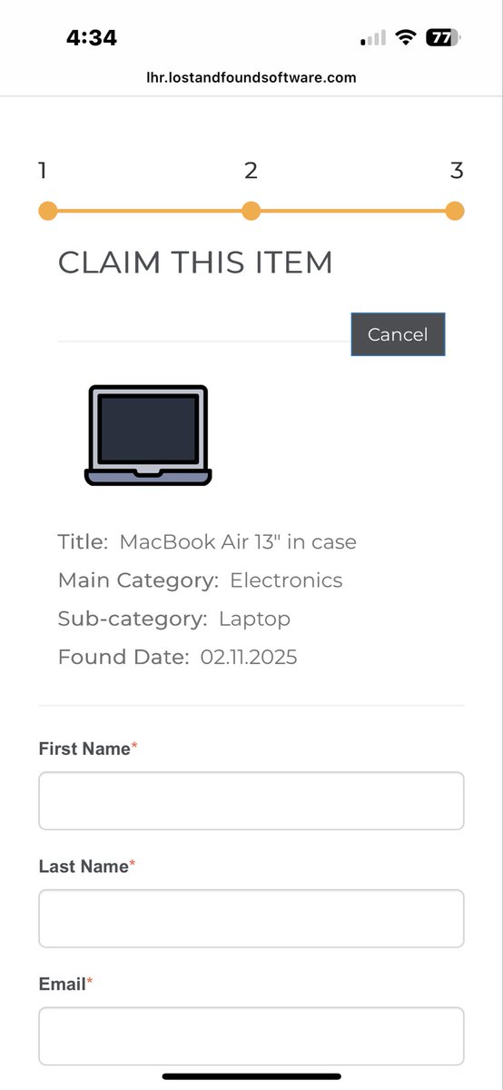 ParisLasek's tweet image. Imagine losing your MacBook on a @VirginAtlantic flight, watching it ping from @HeathrowAirport Terminal for days, listed as found on Heathrow’s site, and still being told it’s not in the system. I’m a full-time student with all my coursework and software on it. What a let down