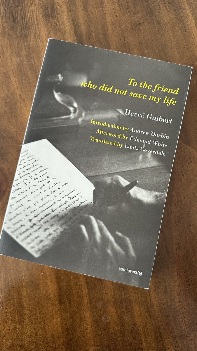 _janetchen's tweet image. i don’t have time to read much these days but a good friend recommended this book and i can’t stop thinking about it

photographer herve guibert journals his life as a gay man diagnosed with hiv in late 80s france

have to remind myself there’s a whole world outside the sf…