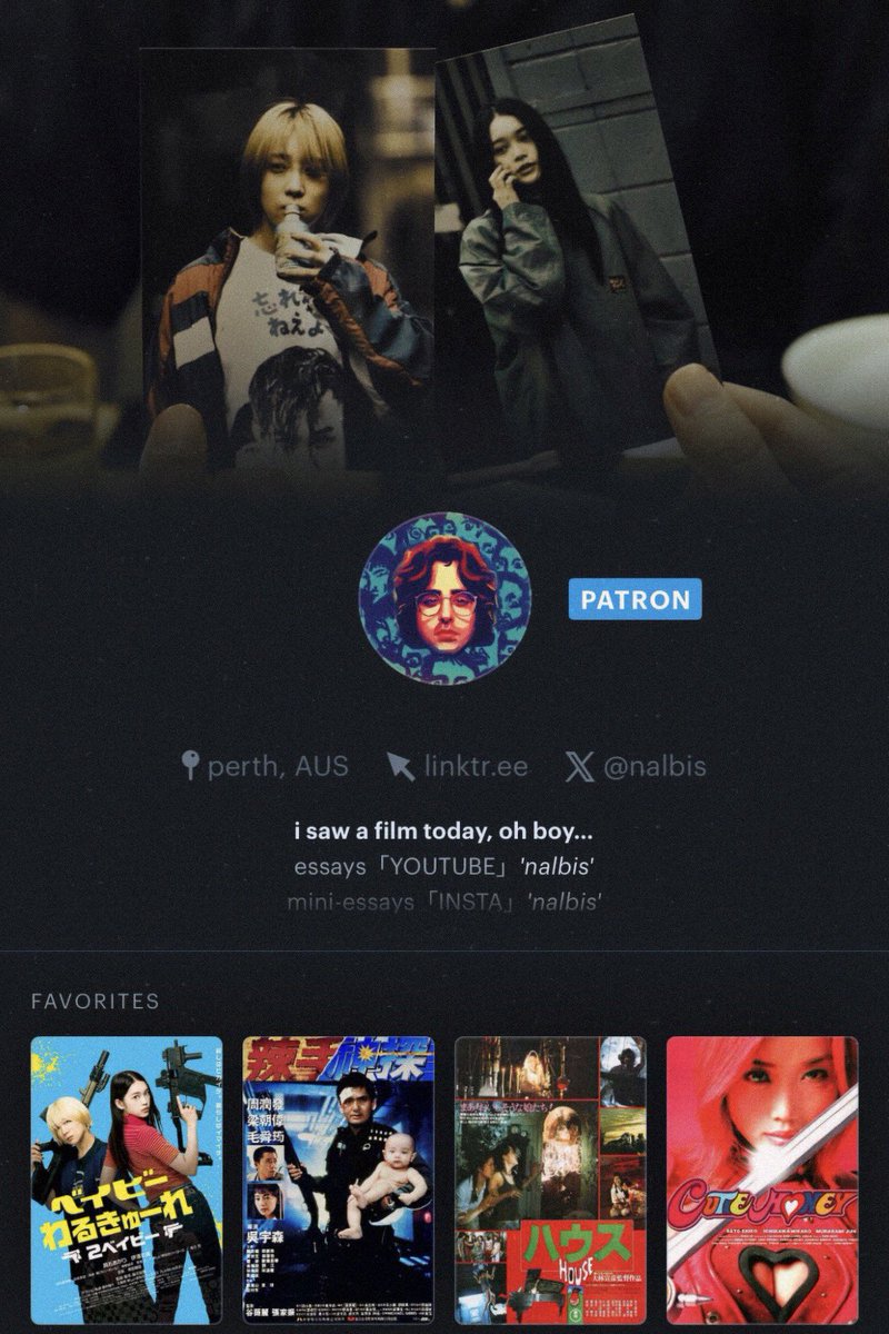 me &amp; my letterboxd top 4