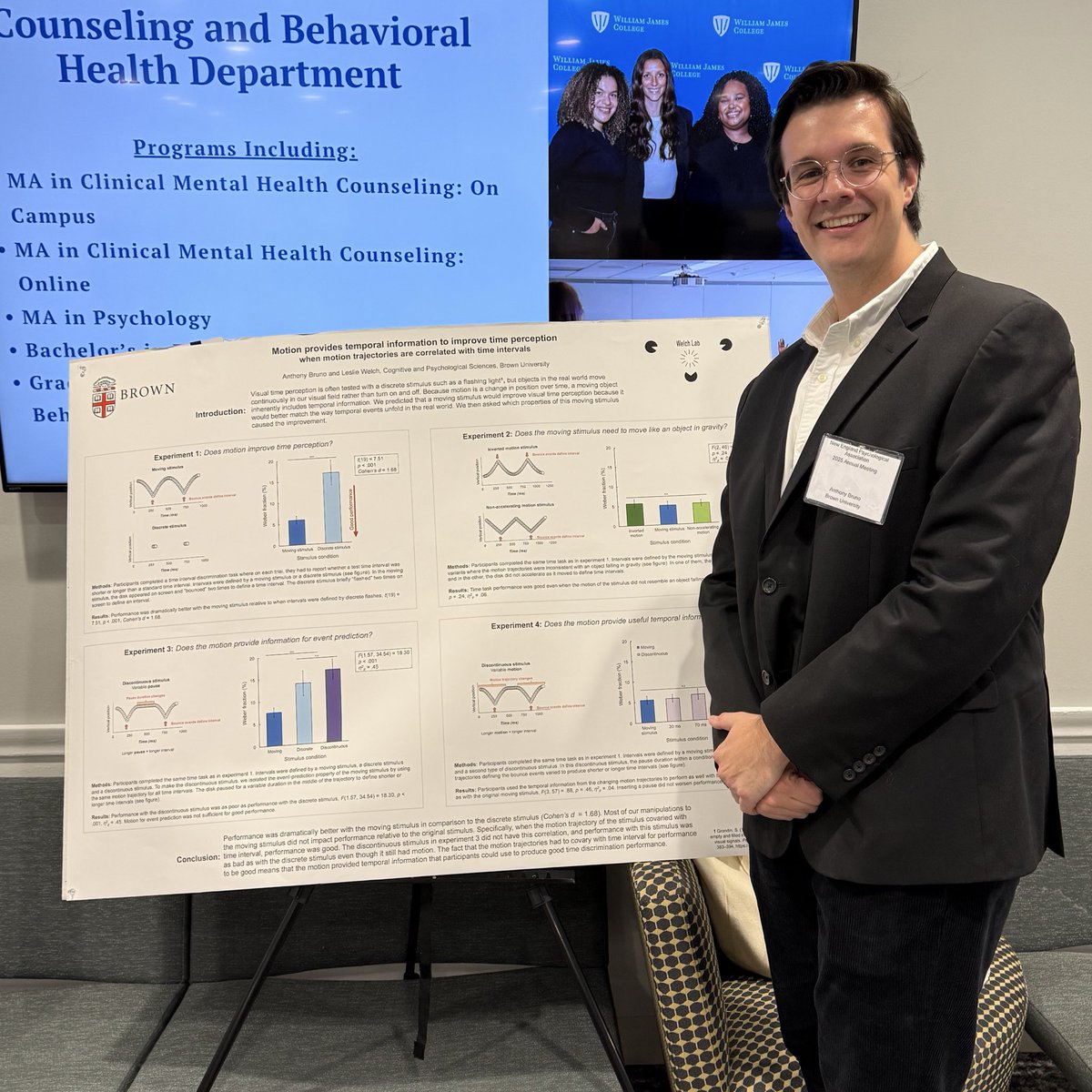 anthnybruno's tweet photo. Last month, I presented some of my work on visual time perception at the New England Psychological Association #NEPA annual conference! https://t.co/NG1aLSGNFZ