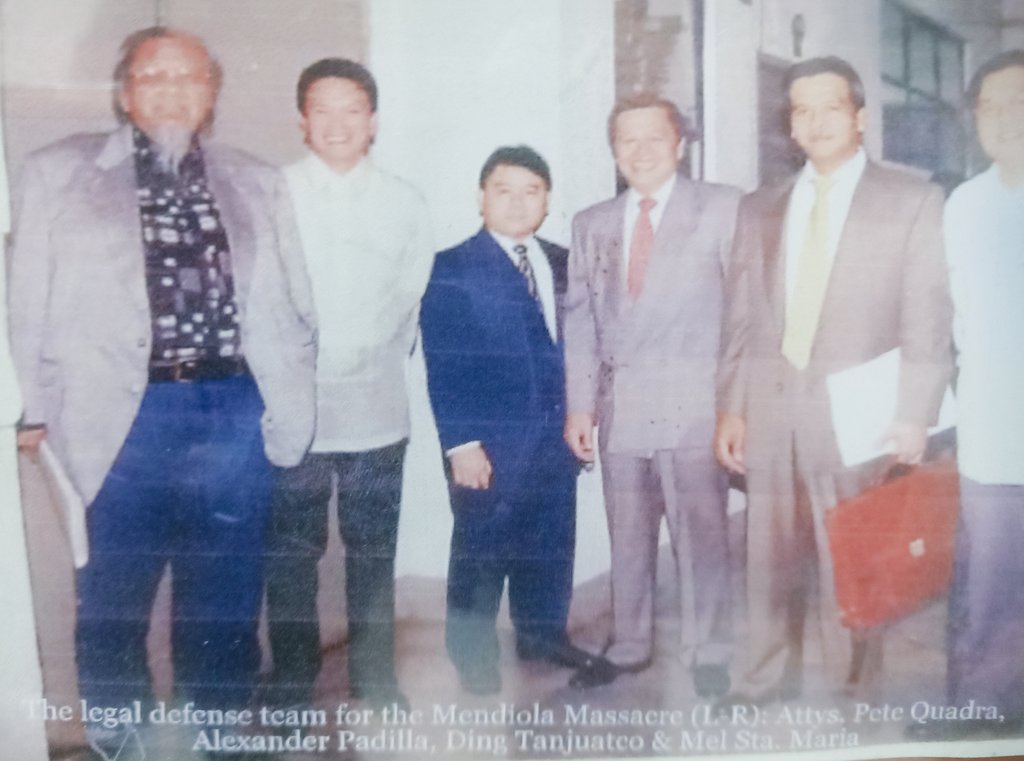 YesYesYo13's tweet image. Forty years ago today, this team secured a win for former Pres. Cory, then Pres. Ramos, then Manila Mayor Fred Lim and other accused in the Mendiola Massacre case. #LookingBack