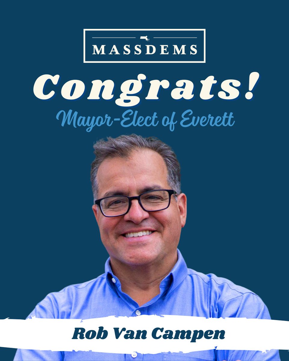 Congratulations to Rob Van Campen, Mayor-Elect of Everett!