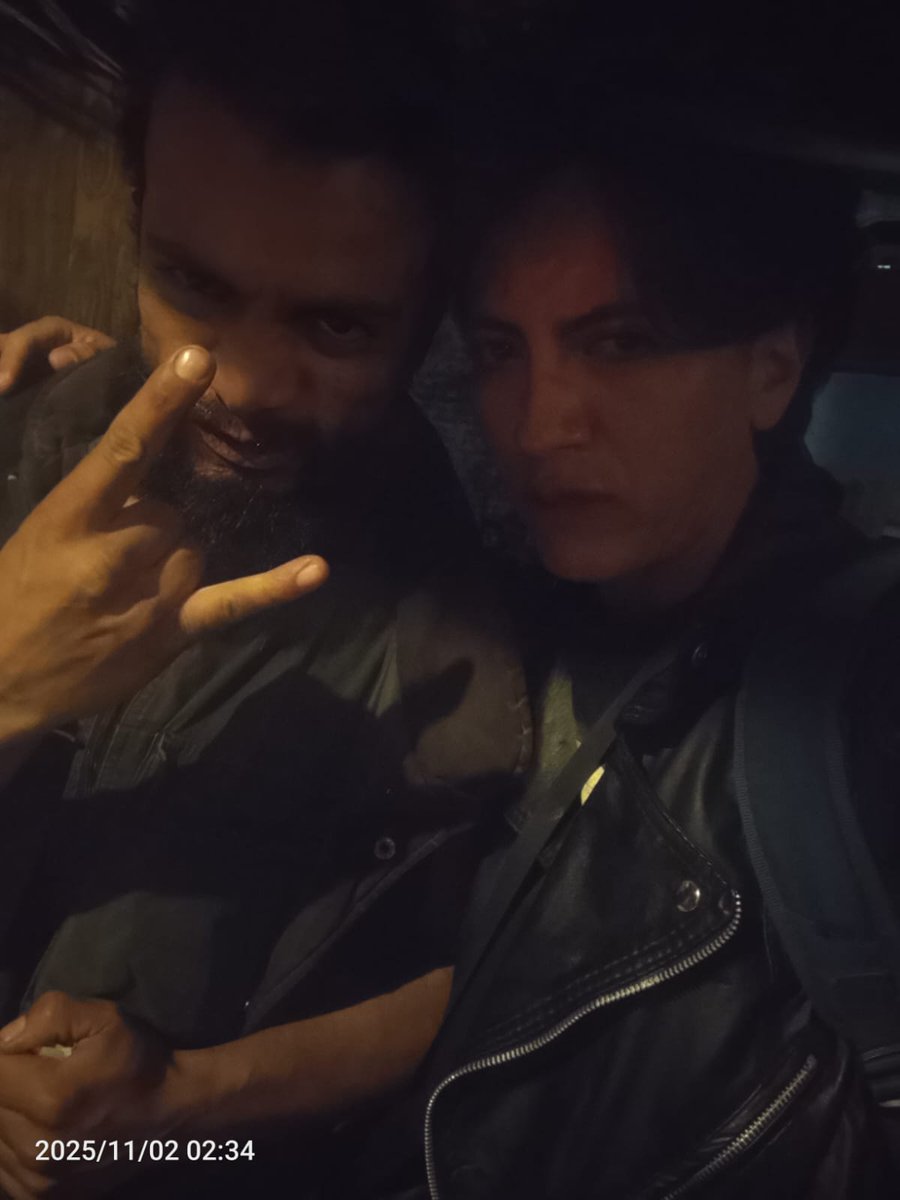 Nuestro guitarrista junto al parcero de la banda Orgasmic.
En el Zombie Fest, el pasado fin de semana en Duitama - Boyacá.