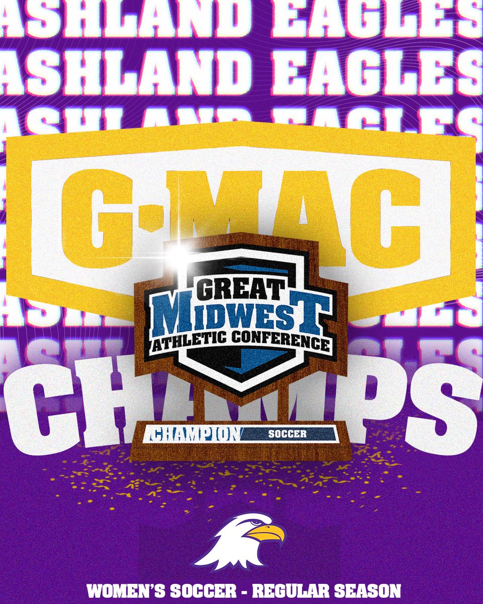 GreatMidwestAC's tweet photo. ๐ 2025 G-MAC WOMENโS SOCCER REGULAR SEASON CHAMPS
๐ฆ
Ashland Womenโs Soccer
#BeGreat | #G_MACfc https://t.co/nNSwwL6ijw
