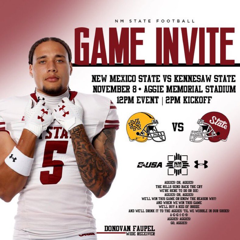 Thank you <a href="/Coach_Dubbb/">Timothy Wayne Wilkinson II</a> for the invite. I’ll be at New Mexico State on the 8th! I’m grateful for the opportunity.
<a href="/CoachHen_1/">Jared Hensley</a> <a href="/CoachHFernandez/">Henry Fernandez</a> <a href="/mjgaynor/">Matt Gaynor</a>