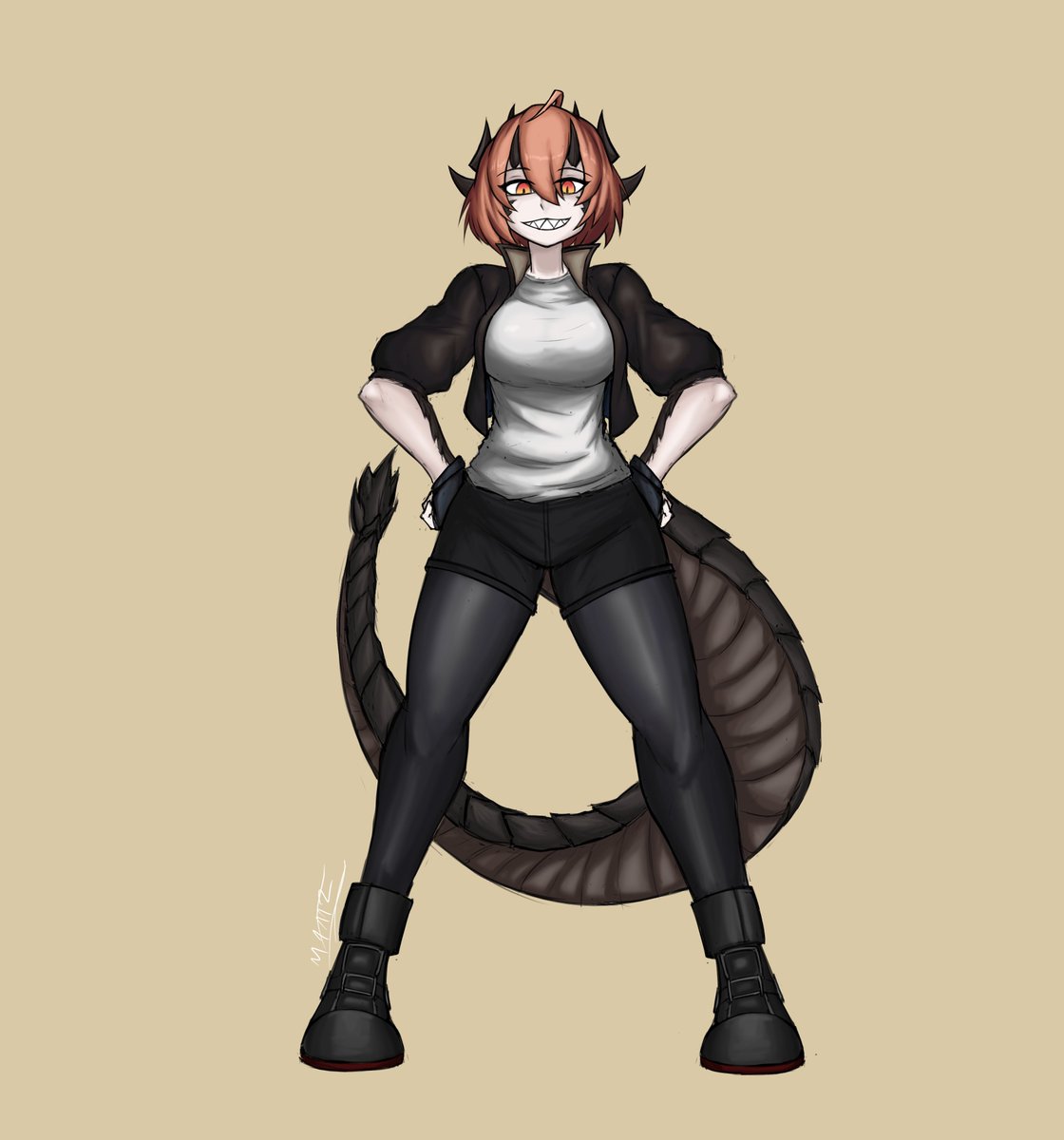 M4azz_'s tweet image. Forgot to add the scales to the arms...
Here goes again, smug drake gal.