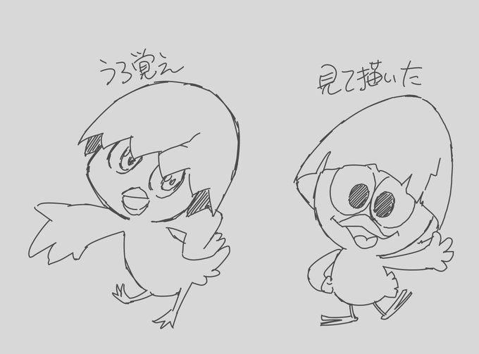 ここで突然カリメロをうろ覚えで描いてみる 