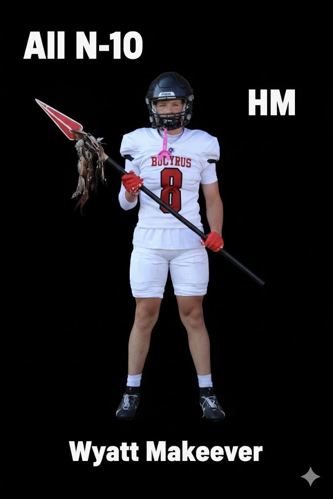 Congratulations to SOPH RB/LB Wyatt Makeever Honorable Mention All N-10 selection!