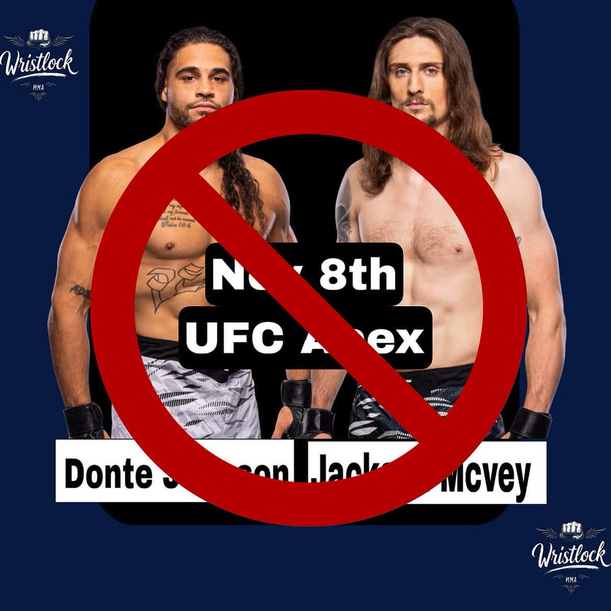 Donte Johnson will no longer be fighting back to back the nevada state athletic commission denied it. With him being medically suspended for two weeks from fighting last week. If this matchup was scheduled outside of Vegas it would have been able to go on. 
Donte did accept