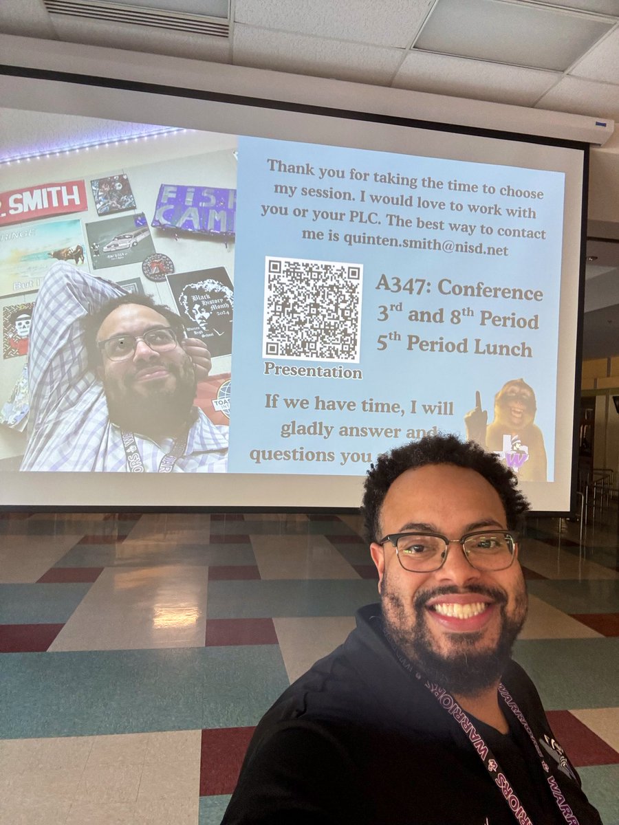 My first PD in ten years was met with overwhelming support— who would have thought that the earliest I would ever show up to Warren would be a day with no students

<a href="/NISDWarren/">NISDWarren</a>