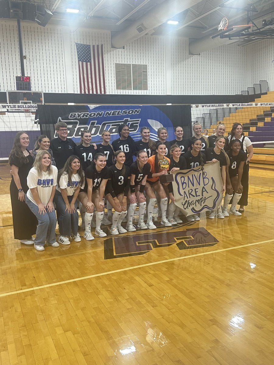 The Bobcats defeat Midland 3-0 and win the Area Champions! Congratulations <a href="/BNHSVBall/">Byron Nelson HS VBall</a>