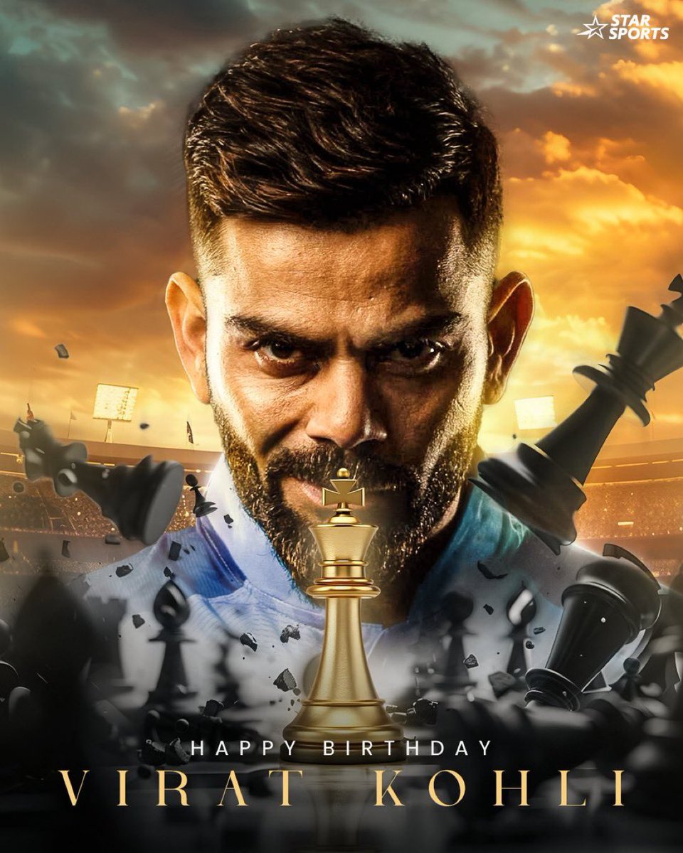 Happy Birthday King Kohli 👑🔥
The legend who turned passion into dominance and made every fan believe in greatness! 🛐
Records bow, opponents fear, and billions cheer — that’s the Kohli era! 💥🇮🇳
#ViratKohli𓃵 #HappyBirthdayViratKohli
#kingkohli