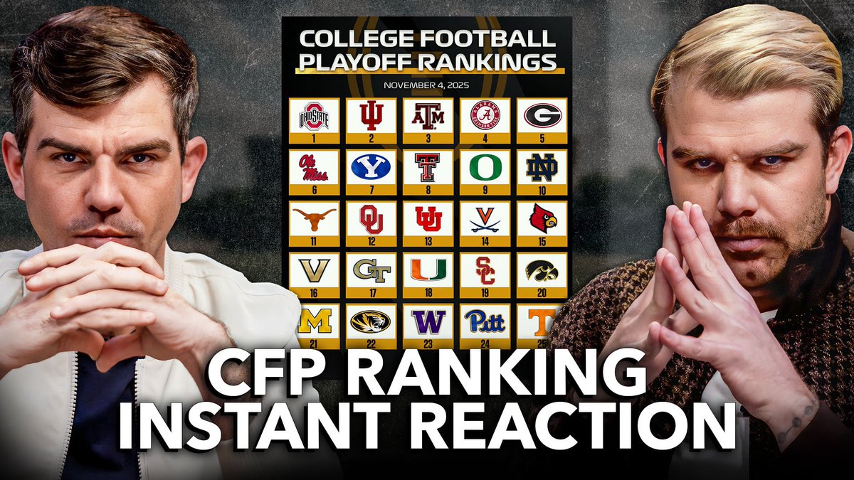 🏆 CFB PLAYOFF REVEAL REACTION!

👨‍🏫 GRADE THE COMMITTEE 

😡 WHERE THEY GOT IT WRONG

📜 THEY SENT A MESSAGE WITH THIS

👓 WATCH FOR THESE MOVES NEXT

LINK: youtu.be/WnRJivv1FHQ?si…