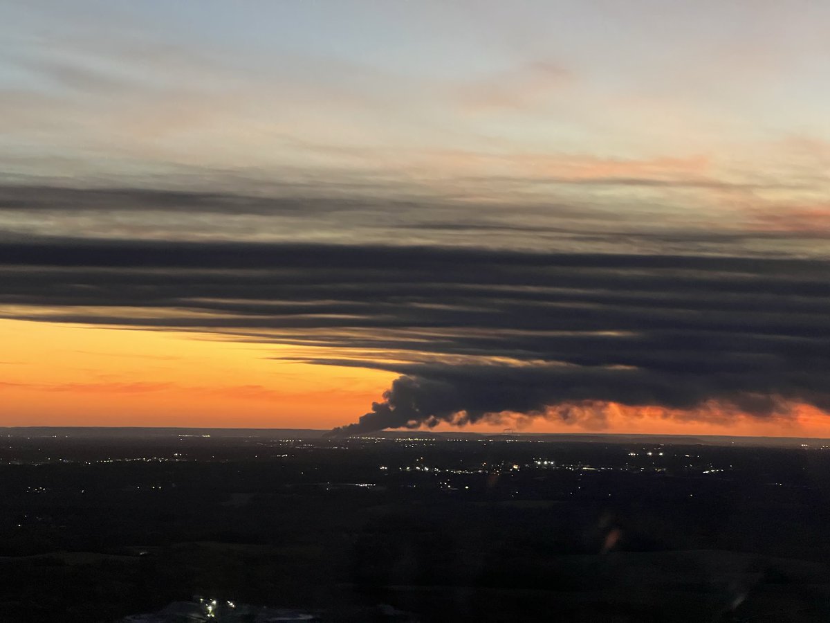 Thoughts and prayers to the UPS crew. This is such an unforgiving business sometimes. This image was about 10 miles northeast of KSDF. The smoke was visible 50+ miles out
