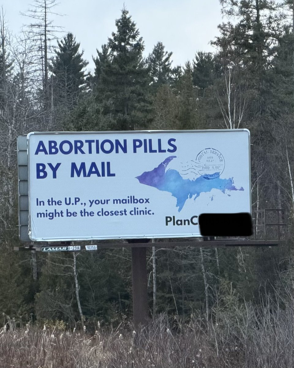 Don’t let a San Francisco based abortion mill 
tell you otherwise. You have other options

Choose life

I took this picture in Marquette County today 😔