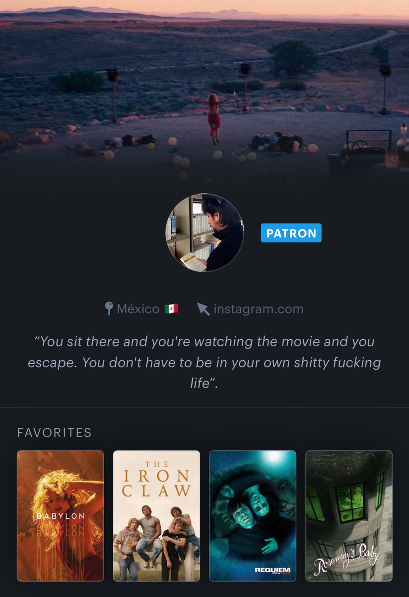 outofparadis's tweet image. Me + Letterboxd Top 4