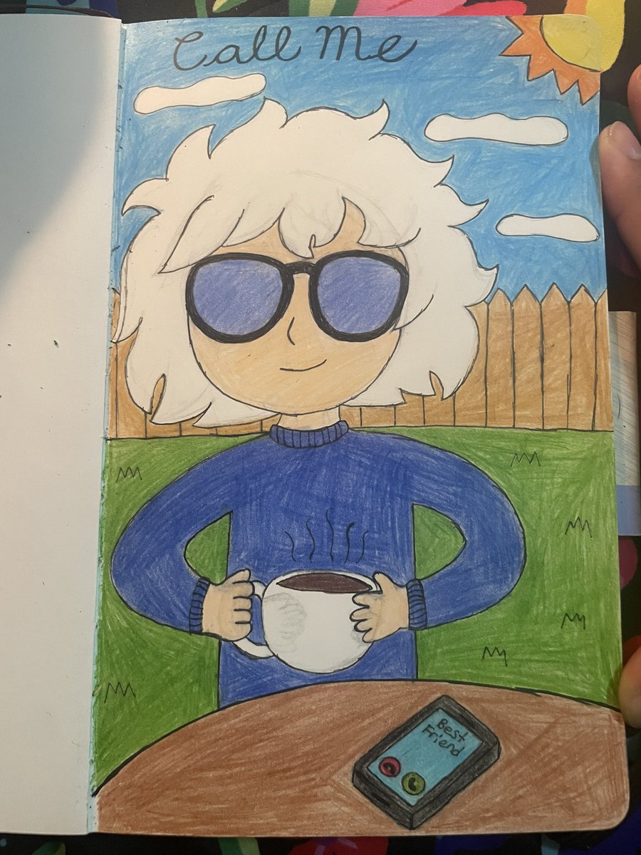 taylormorales40's tweet image. Here’s another #dreammachine fan art, inspired by the track, call me. “Waking up on a Saturday morning…just you in your backyard, a mug of coffee in your hand and a phone call with your best friend to see how they’re doing.” - dream machine

#TOKYOMACHINE #TOKICREW