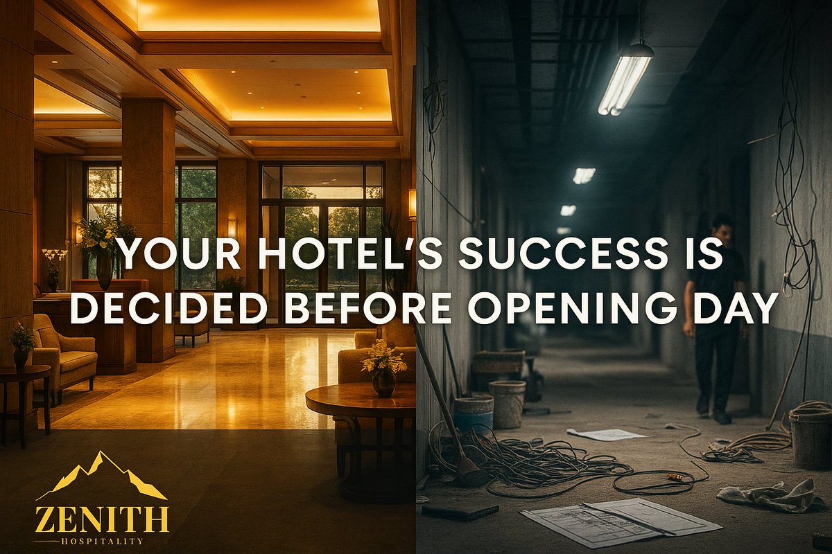 ZenithHospGlob's tweet photo. The Hidden Risk Before Opening Day: Why Your Hotel’s Success Is Decided Months Earlier

Most hotels think their fate is sealed on grand opening day.
It’s not.

It’s sealed months before—during the pre-opening phase few take seriously.
👇 https://t.co/1KDOigrqzy
