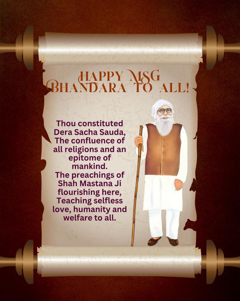 Saint MSG ji जी आगे बढ़ा रहे हैं। गुरुजी ने करोड़ों लोगों को नशा एवं बुराइयों से मुक्त कर उन्हें राम-नाम और मानवता के सच्चे मार्ग से जोड़ा। डेरा सच्चा सौदा के करोड़ों अनुयायी, पूज्य गुरुजी के पावन वचनों पर चलते हुए मानवता-भलाई के कार्यों द्वारा यह पावन #134thBirthday  मना रहे ह