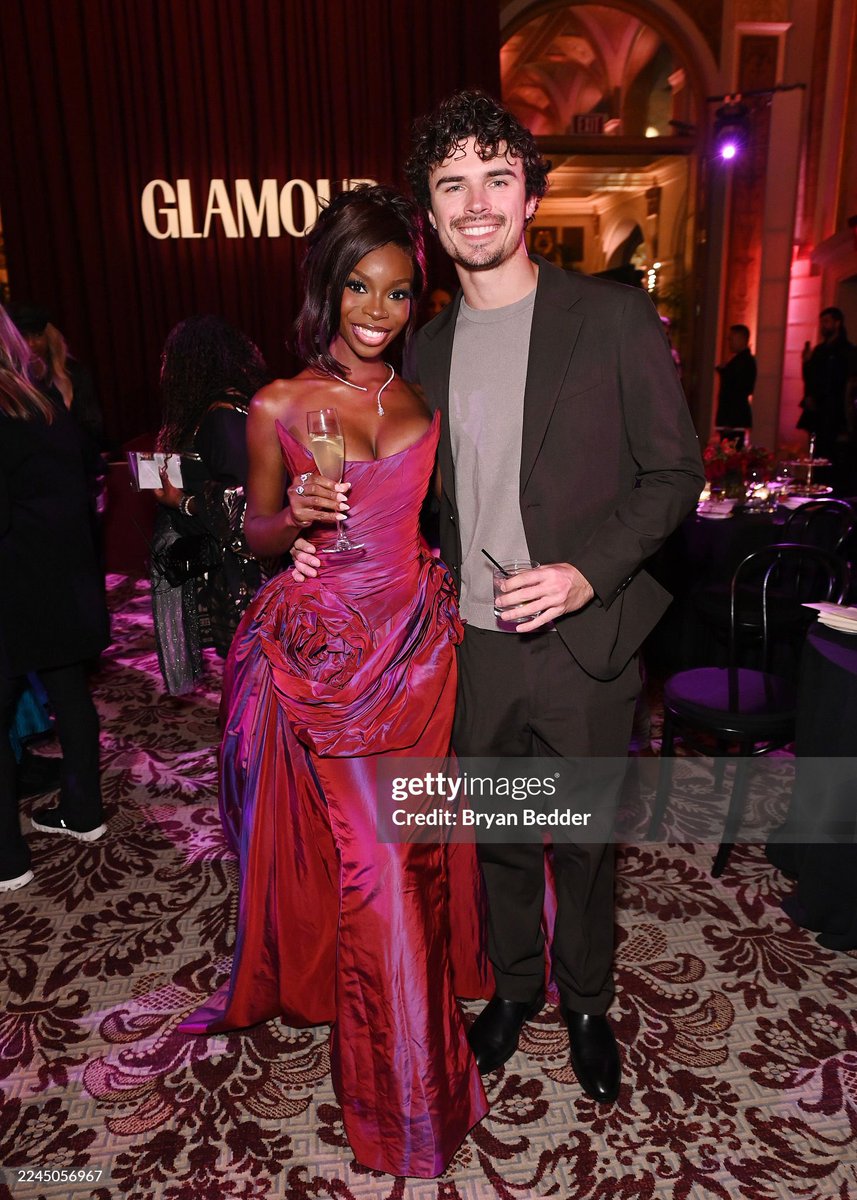 Nic and Olandria at the 2025 Glamour Women of the Year Awards via gettyimages.