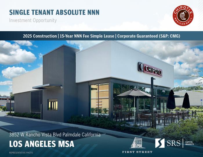 500KLA's tweet image. Commercial Listing; 
🔥 Brand New Chipotle (CMG)
15-Year Absolute NNN Ground Lease | Palmdale, CA
💰10% rent increases every 5 yrs | 
Tenant pays all expenses / Zero Landlord responsibility💸

Perfect 1031 Exchange or long-term passive hold.
#NetLease #CRE #Chipotle #NNNInvesting