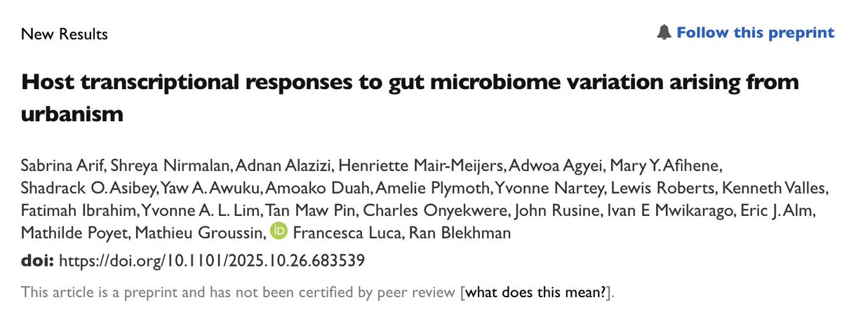 Ran Blekhman tweet media