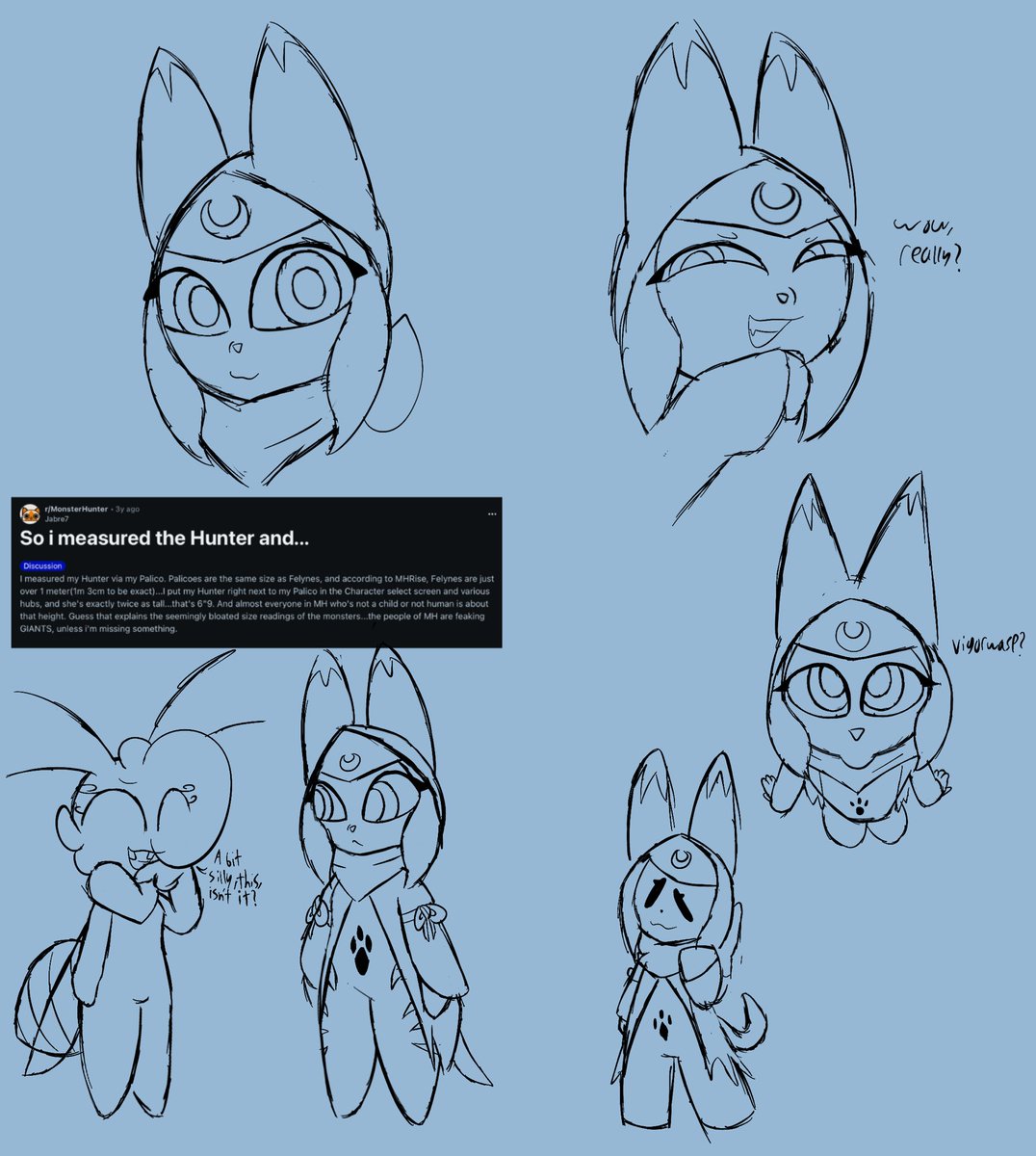 Messy Tsukino doodle dump thingy because I like the cat c: