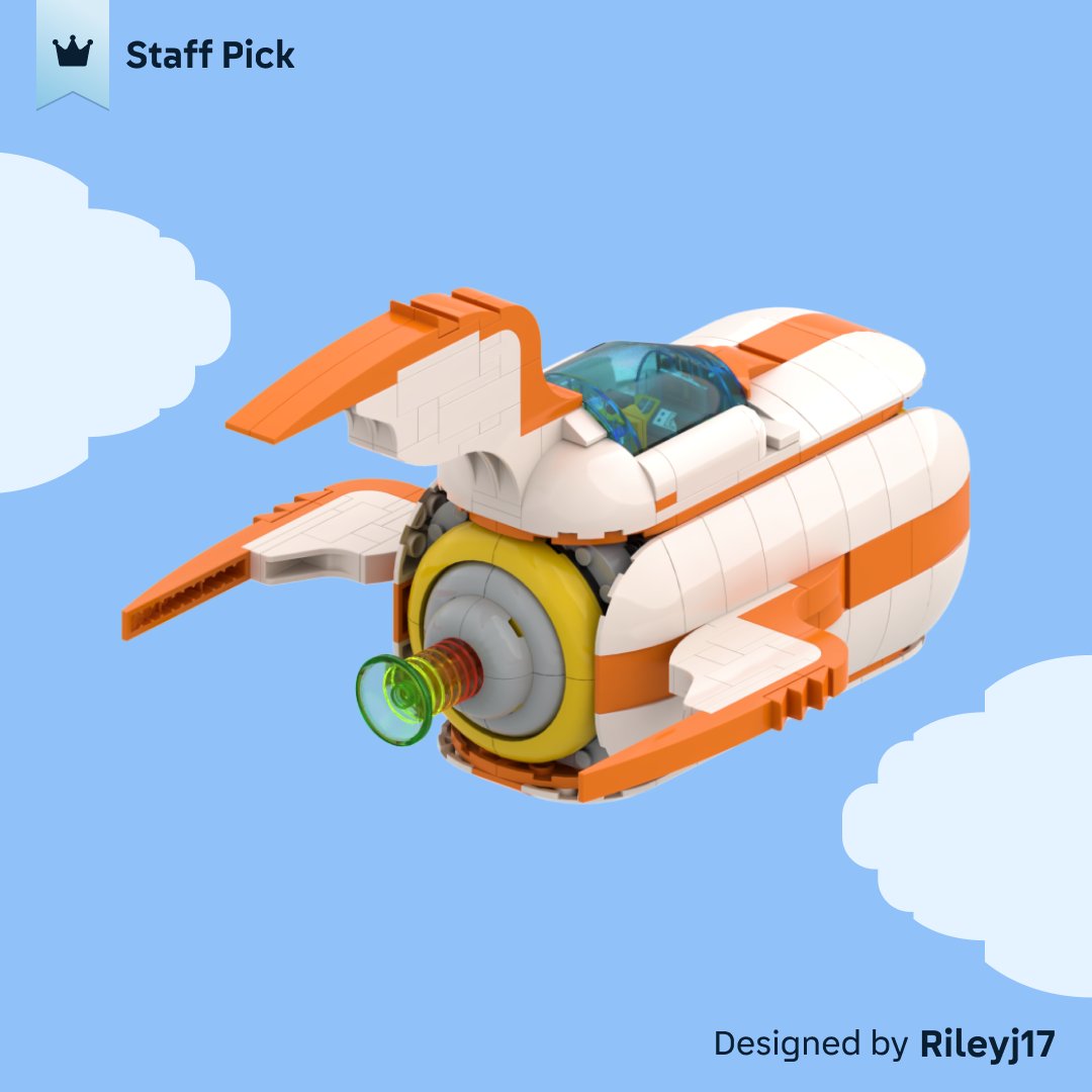 BrickLink's tweet photo. Space racers beware. 🛸🚨

“The ‘Stubby’ Piranha” by Rileyj17 may be small, but it’s a cosmic heavyweight with a killer bite.

Check it out in the Studio Gallery: https://t.co/Kis8enmVDV

#LEGO #BrickLink #BrickLinkStudio #BrickLinkStaffPick #MOC https://t.co/BzN8roAj7O