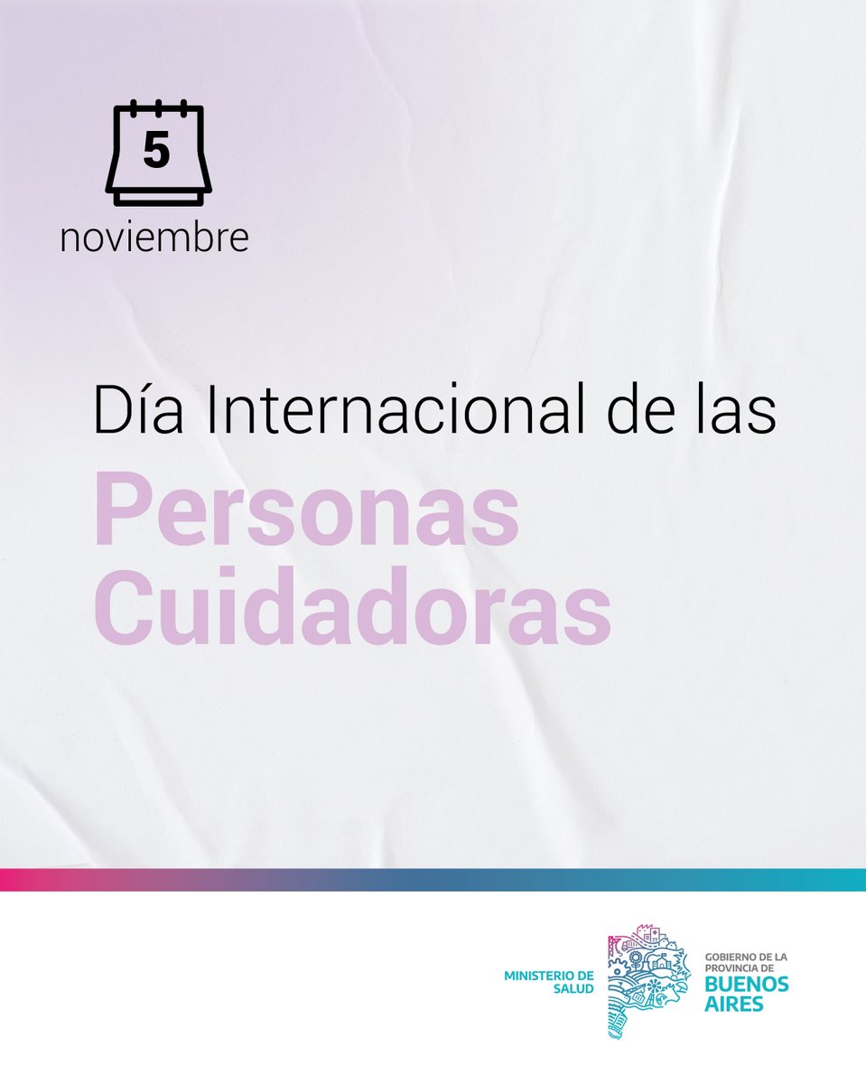 🫂 En el Día Internacional de la Persona Cuidadora, reconocemos el trabajo cotidiano de quienes llevan adelante esta tarea.

Cuidar demanda un esfuerzo físico y emocional que muchas veces es invisibilizado y que resulta indispensable para el sostén de la sociedad en su conjunto.