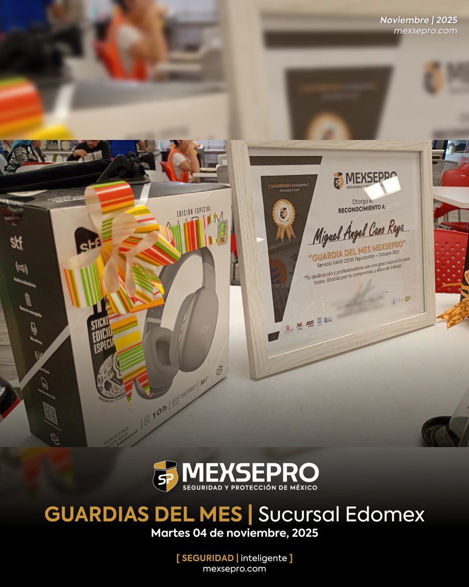 🏆 RECONOCEMOS EL COMPROMISO QUE NOS HACE MÁS FUERTES
👮🏻‍♂️👮🏼 Gracias por su esfuerzo diario y por portar con orgullo el uniforme que representa seguridad, confianza y compromiso.