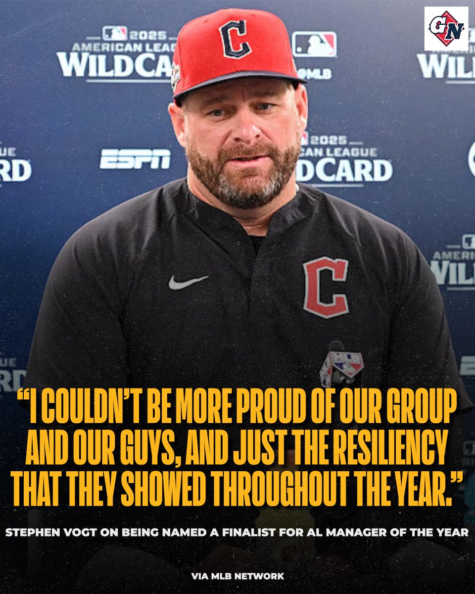 Stephen Vogt credits the team for his nomination as Manager of the Year.