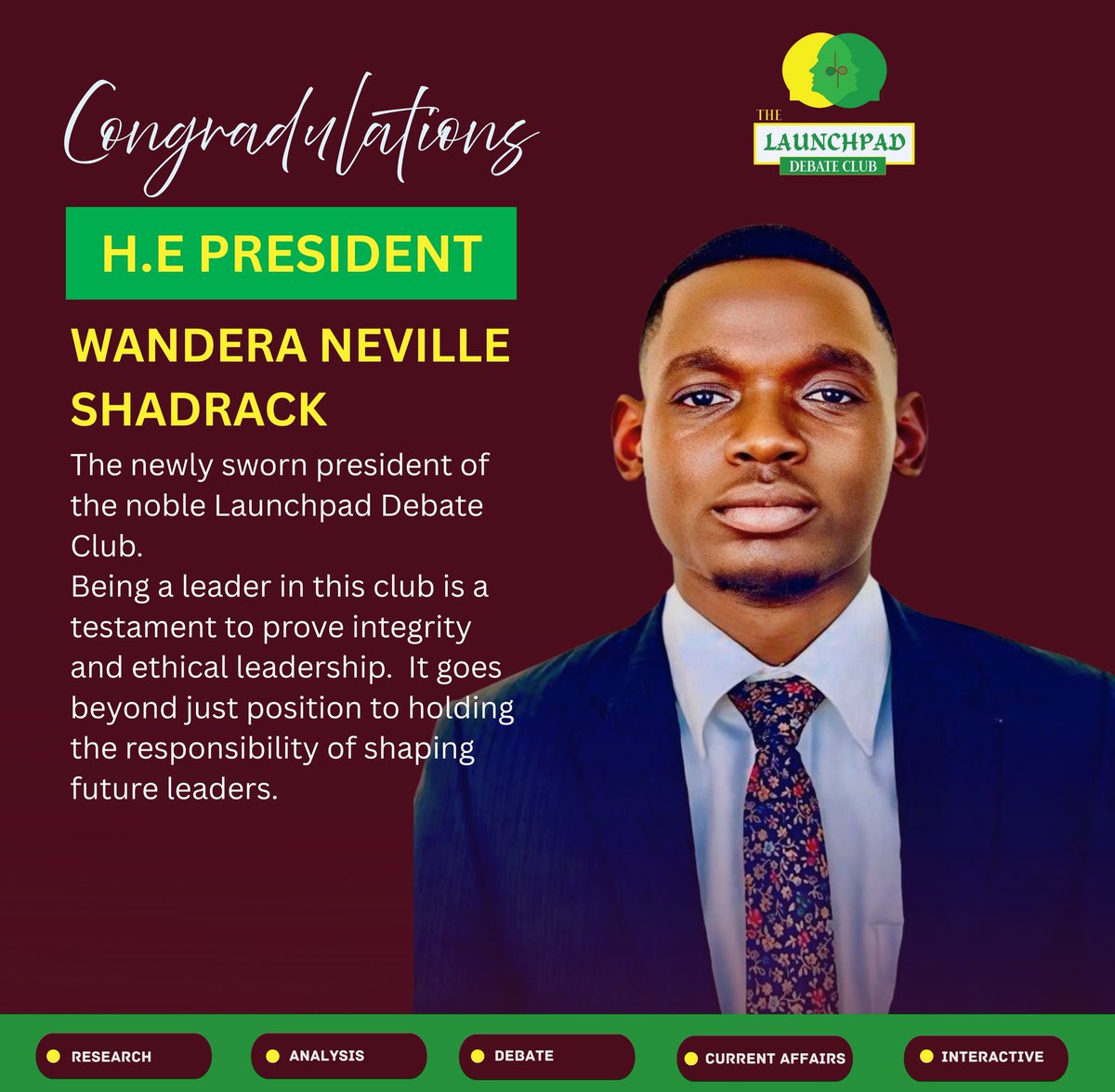 Congratulations are in order, Mr. President <a href="/NevilleWandera/">Neville</a>.
