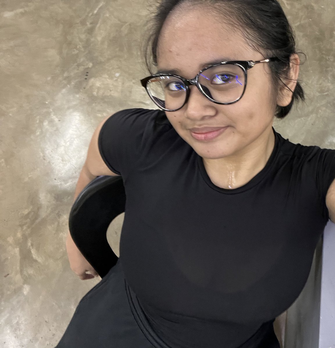 Lick the sweat off my chest and say thank you :)