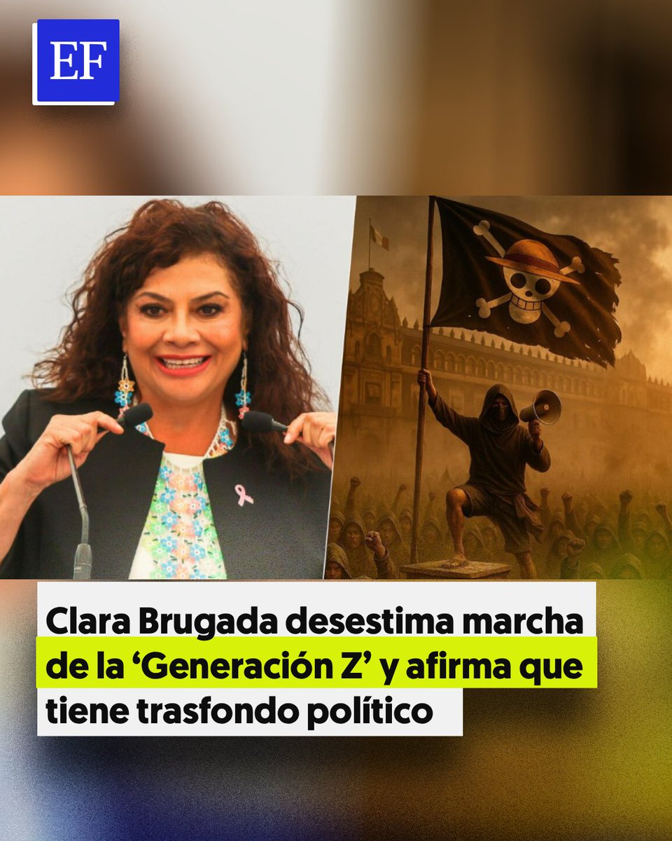 ElFinanciero_Mx's tweet image. A días de la marcha de la ‘Generación Z’ en CDMX, Clara Brugada señaló que el movimiento tiene un trasfondo político. Aun así, aseguró que la manifestación será respetada y pidió que se realice de forma pacífica
elfinanciero.com.mx/cdmx/2025/11/0…