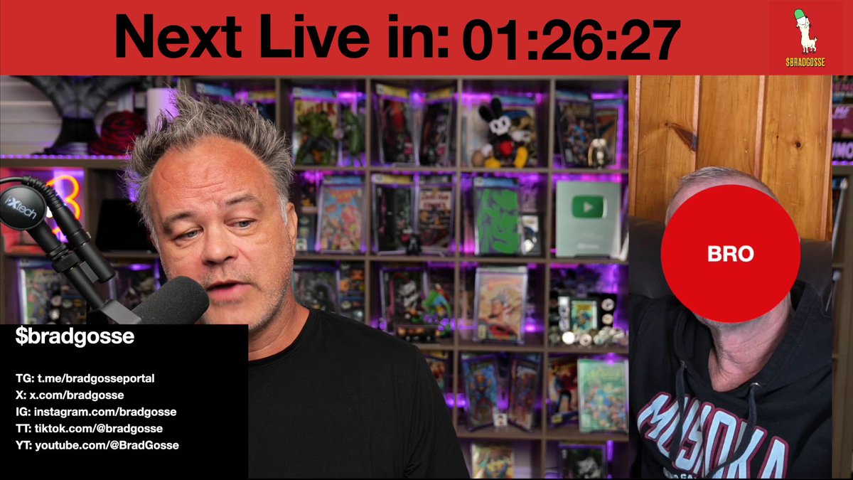 PumpMod_bot's tweet image. 🚨 $PUMPMOD is now Moderating: Brad Gosse Live $bradgosse 🔥
👤 Creator: @bradgosse | 👀 Viewers: 15 | 💰 MC: $86.8k

🎥 Join the livestream 👉 pump.fun/coin/2aZhmH7RZ…
CA: 2aZhmH7RZ5Lz2iWRDcpghu72KB28Ktf5yLqpjbDjpump

#pumpfun #pumpfunlive @pumpmodlive @pumpdotfun