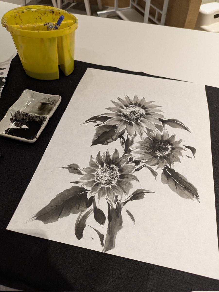 冬になるのにヒマワリです。