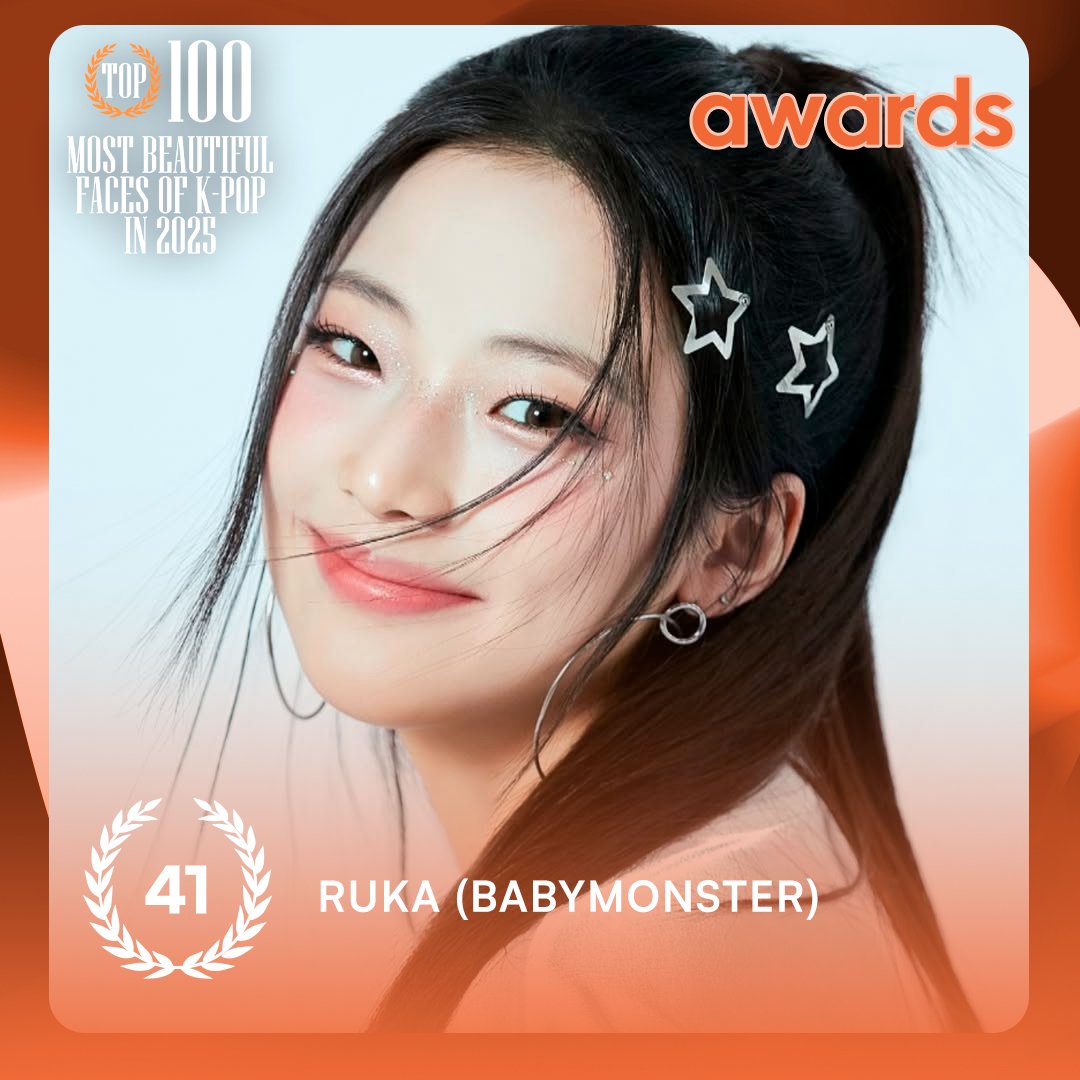 TOP 100 – Most Beautiful Faces Of K-POP in 2025

#41 RUKA (BABYMONSTER)

Congratulations! 🎉