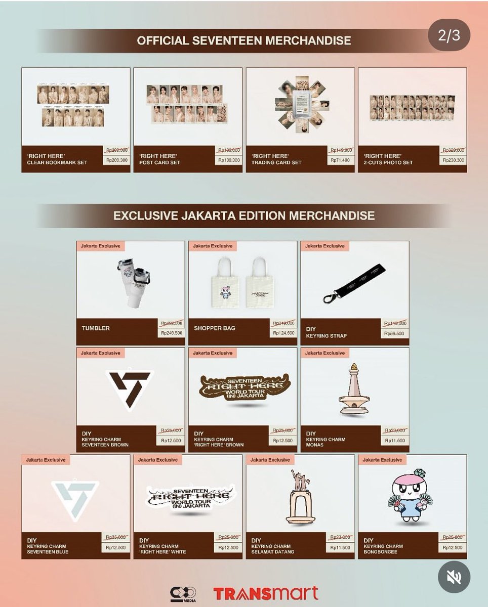 Open jastip sale Merch Seventeen Right Here💗