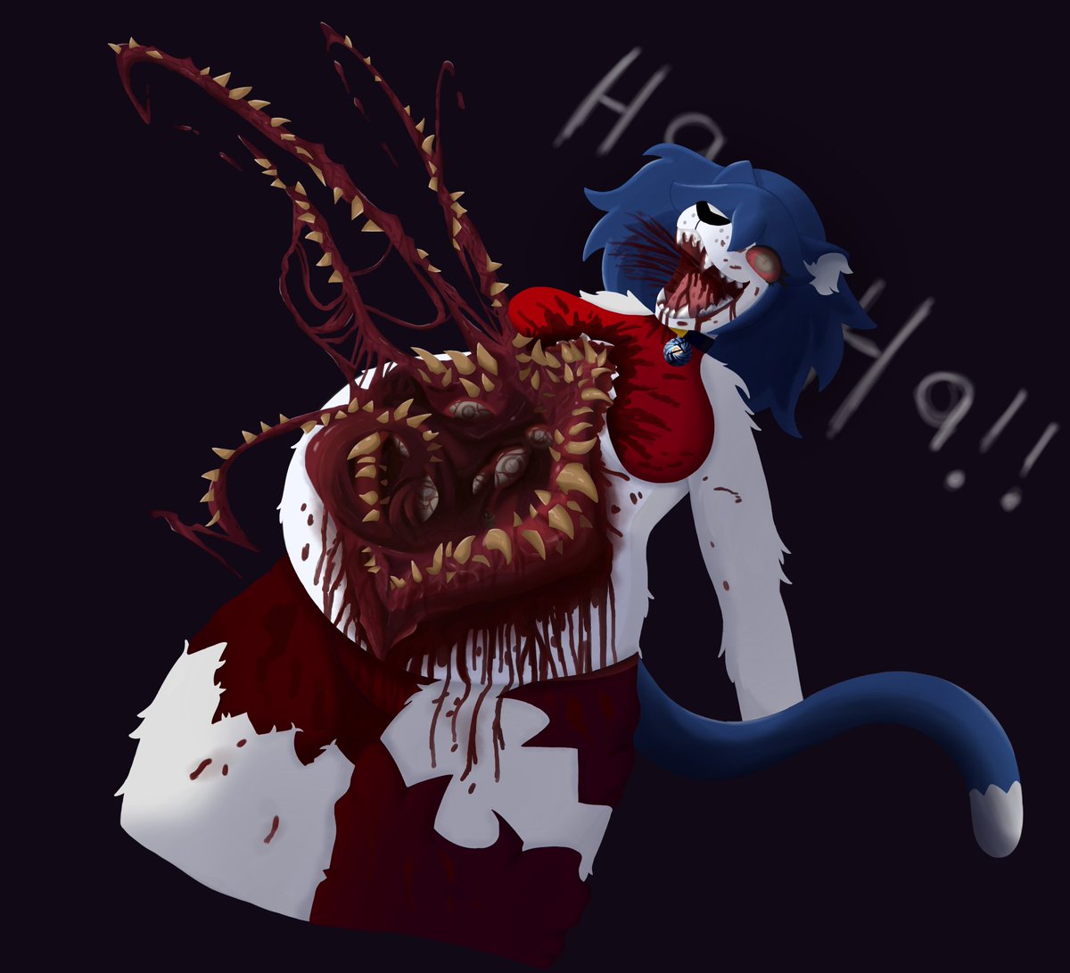 Uh...something went wrong...very intense...😳🫣💥💥

(delayed Halloween drawing🎃🎃)
