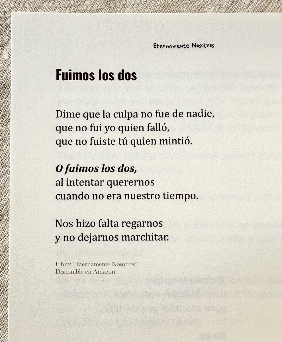 Libro: “Eternamente Nosotros” 📗