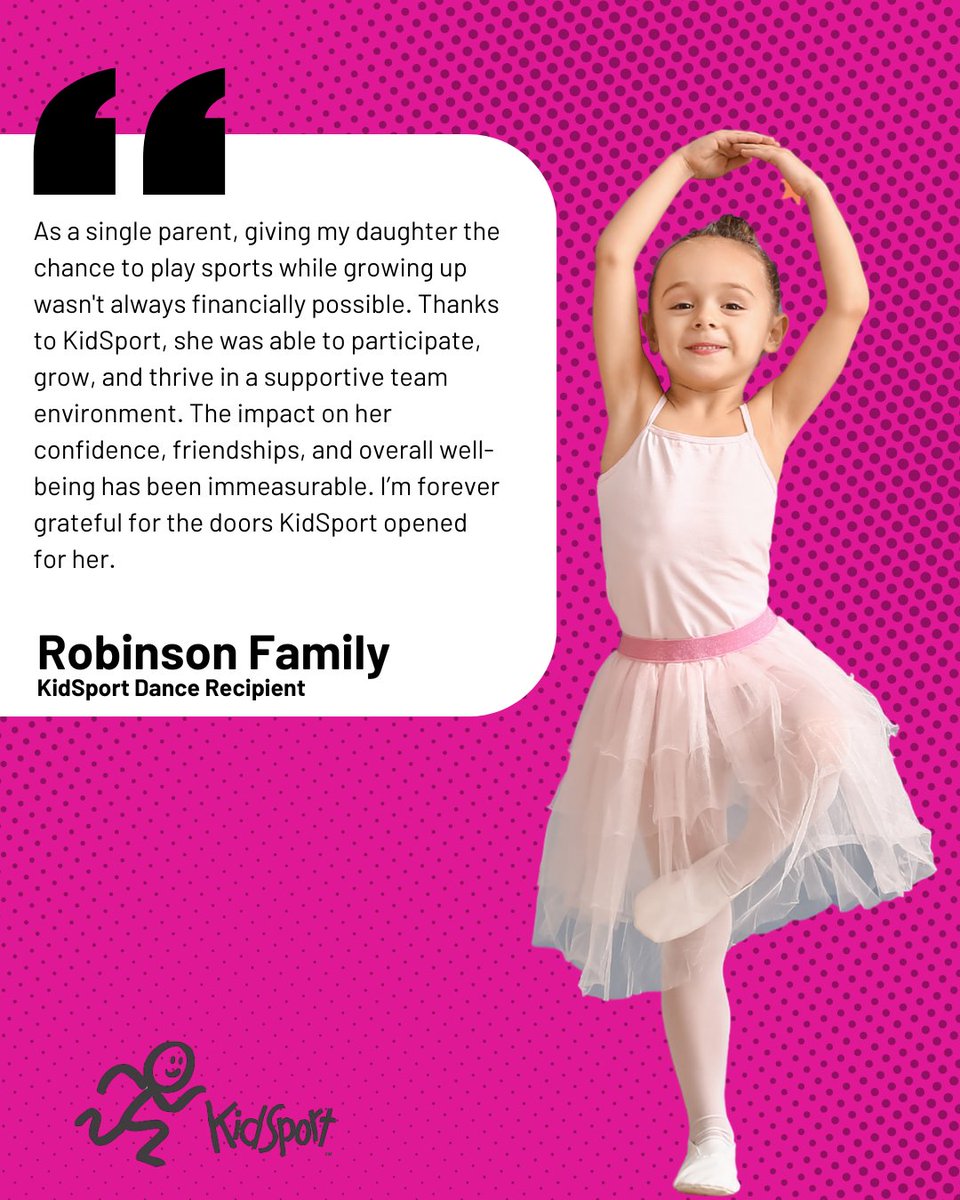 Thanks to the support of our community, this young athlete discovered the joy of dance. When you give to KidSport, you're not just helping with fees; you're opening doors, building confidence, and creating lifelong memories. 

Donate ➡️ kidsportcanada.ca/alberta/calgar…

#SoALLKidsCanPlay