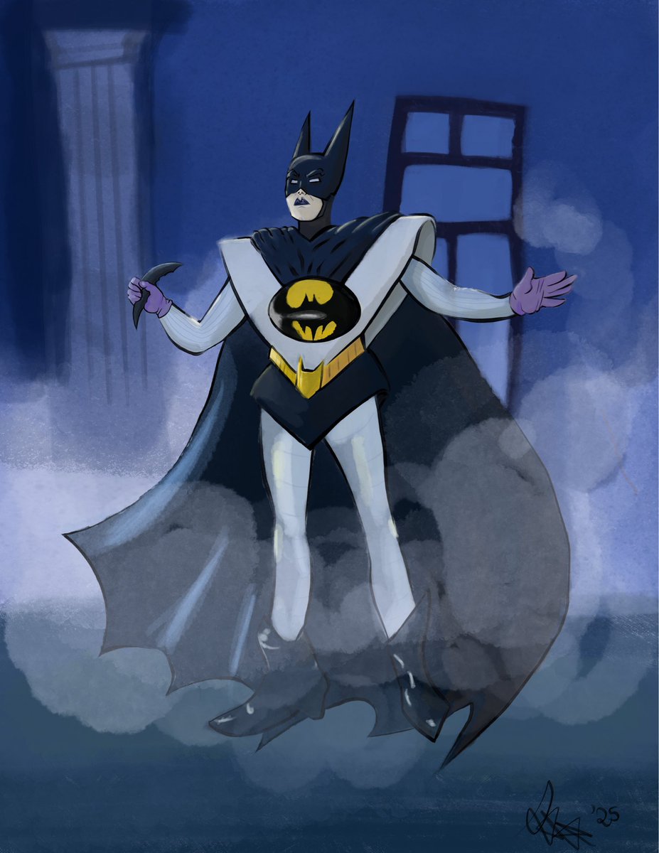 Batman design based on Klaus Nomi

Idea I’ve been obsessed with for a while 😭😭😭

#Batman