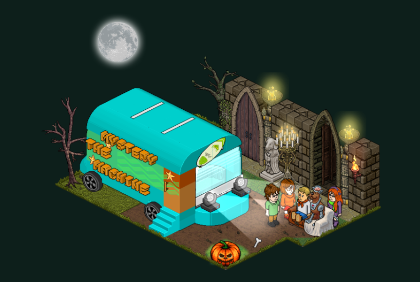 dehsrm's tweet image. COMPETIÇÃO: Máquina Mistério 

 NICK: 7,
                 @OldHabblet
                                             #Oldween 
                                                                  #SpookyOld