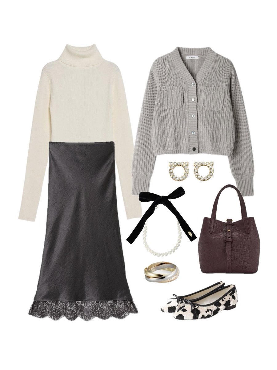 昨日のコーデ！
秋カラー詰め込みコーデでした🐿️♡