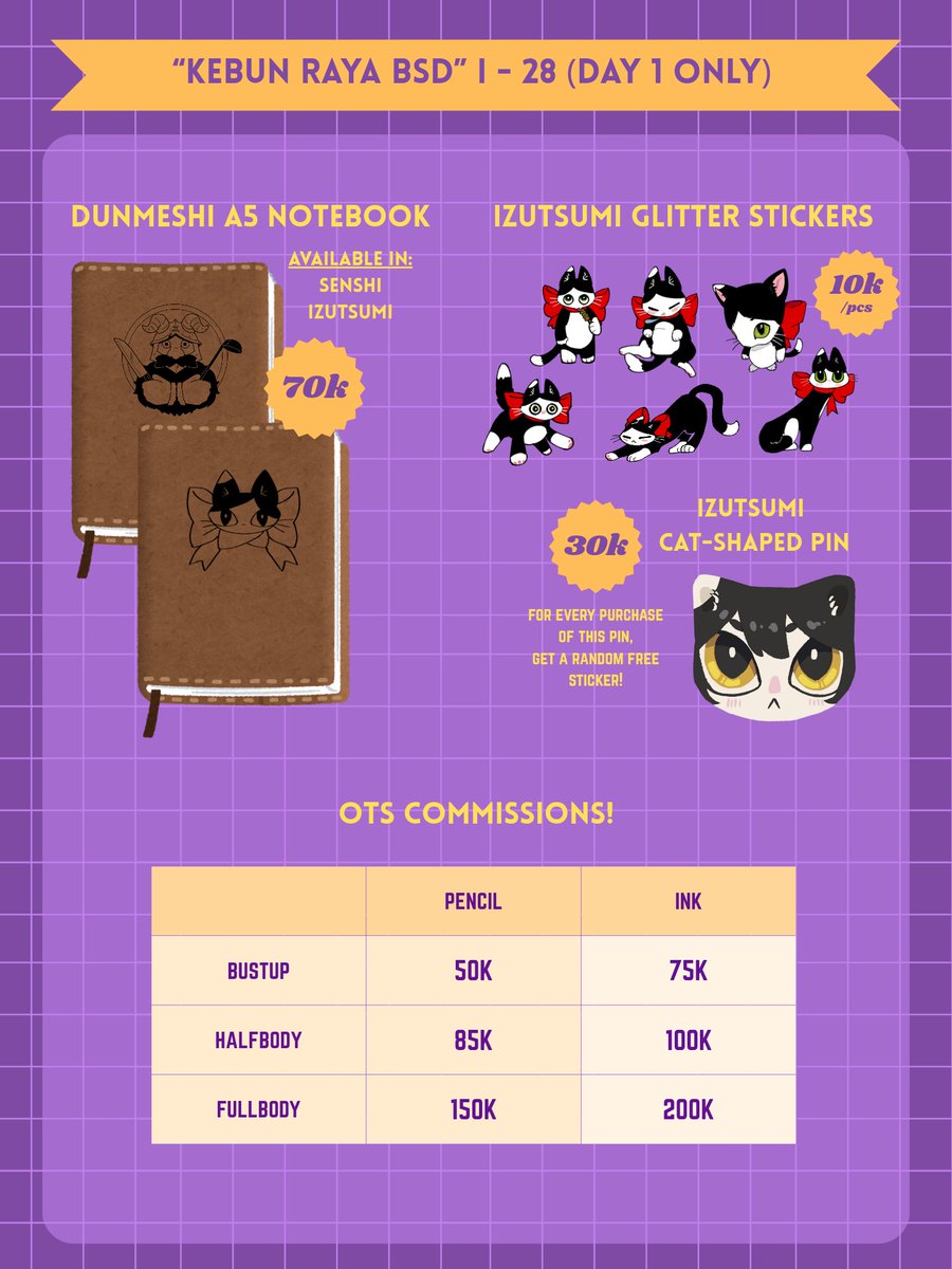 ❤️&amp;🔁 appreciated!

here's my full #CFXXICatalogue ! Along with flash bookings and POs open until the end of the week :> l¡nk in thread

📍Booth I-28
🗓 (Day 1) Saturday, November 15th, 2025. 
🖼 alien stage, WWE, dungeon meshi, originals

mail orders will be available after CF☆