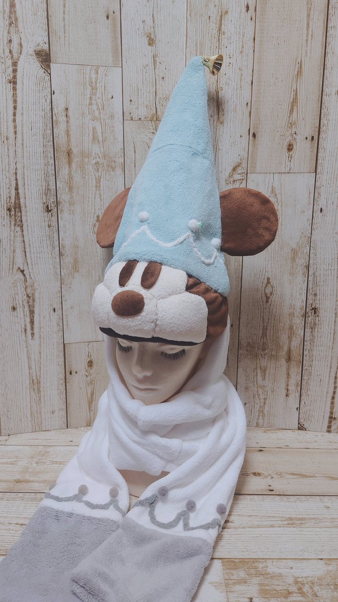 okamochan2's tweet image. 水色リルリンリンのファンキャップ（子供用サイズ）を作ってみました❄
材料は100均のタオルなどです。
#おかもっちゃんの製作記録